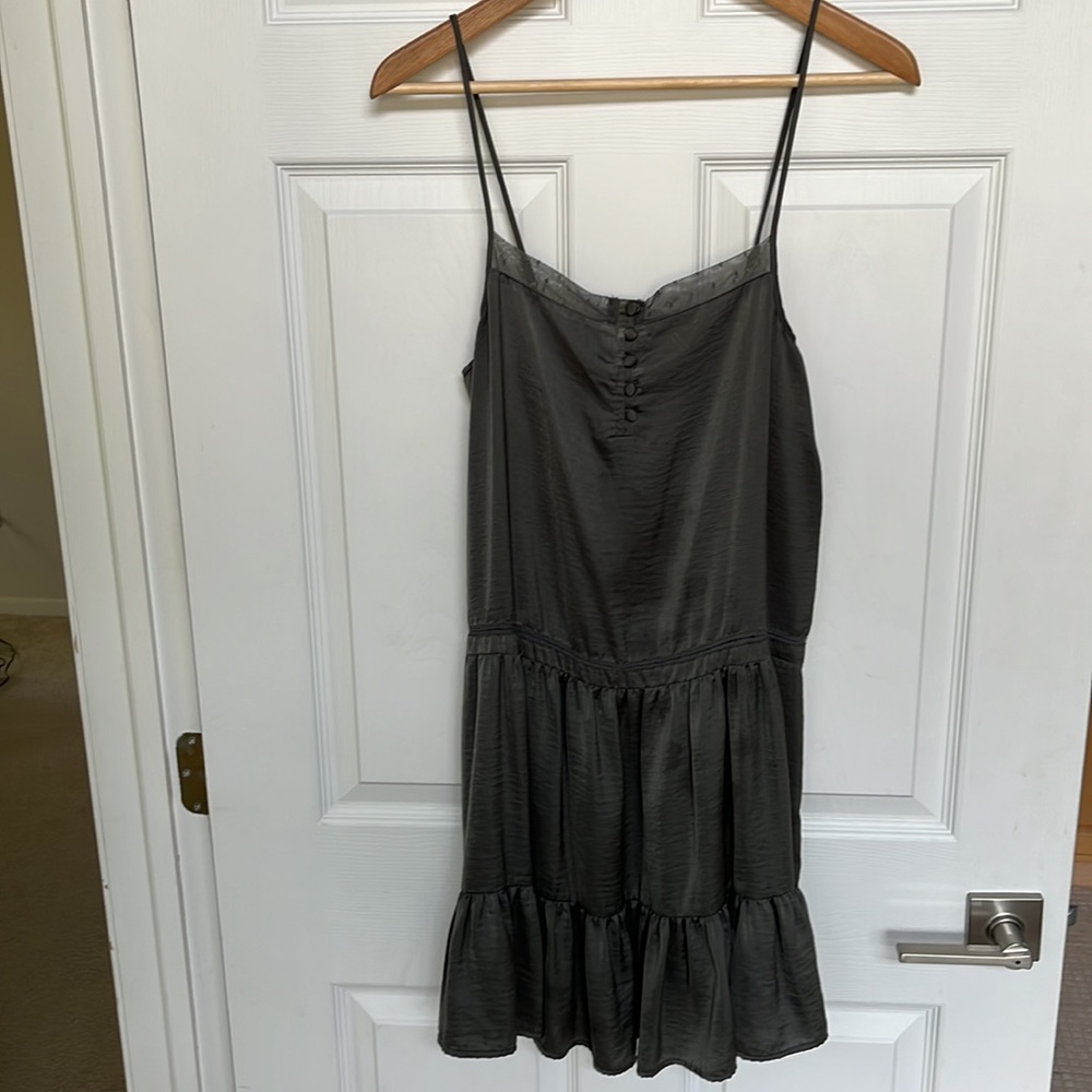 $20/2 Staring At Stars urban outfitters green dress spaghetti strap